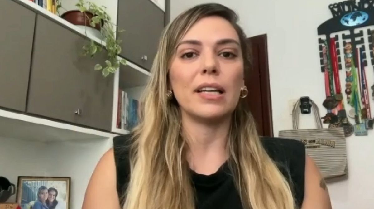 Nutricionista Carol Fadel a apresentadora do Matula 98