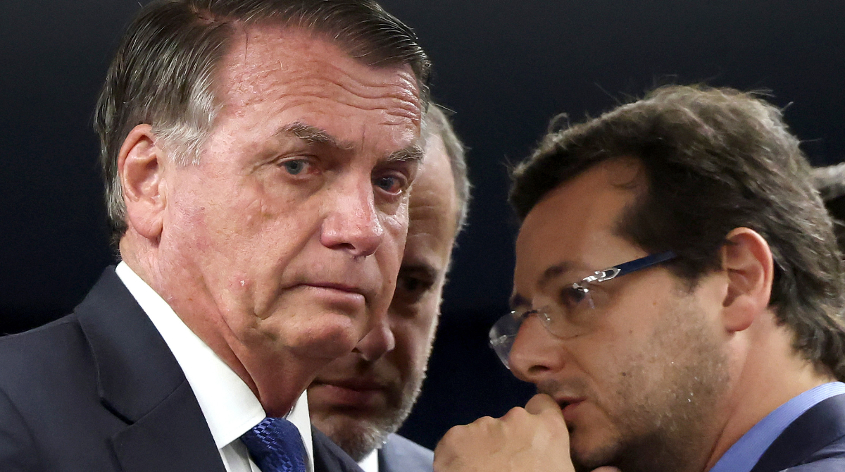 O ex-presidente Jair Bolsonaro no STF
