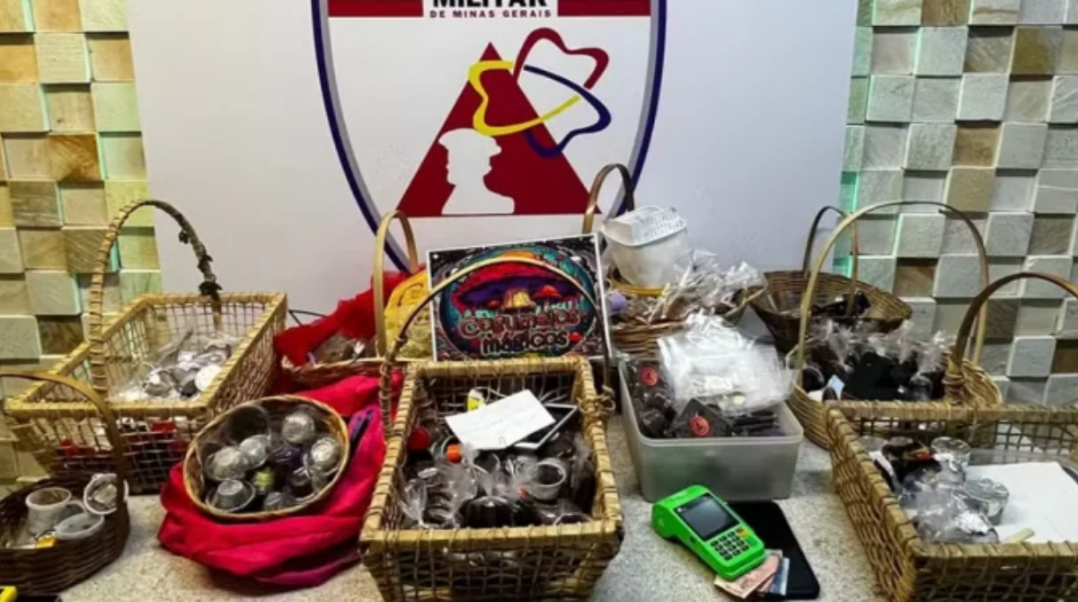 doces alucinógenos apreendidos pela PM