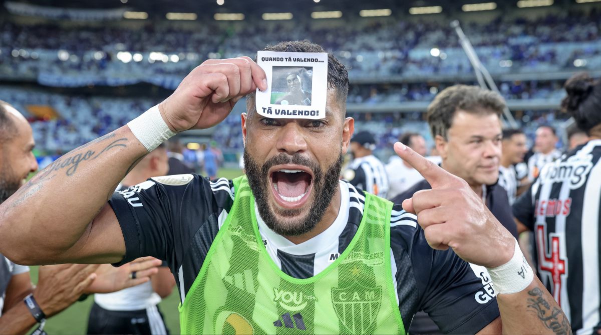 Hulk na conquista do pentacampeonato mineiro do Galo