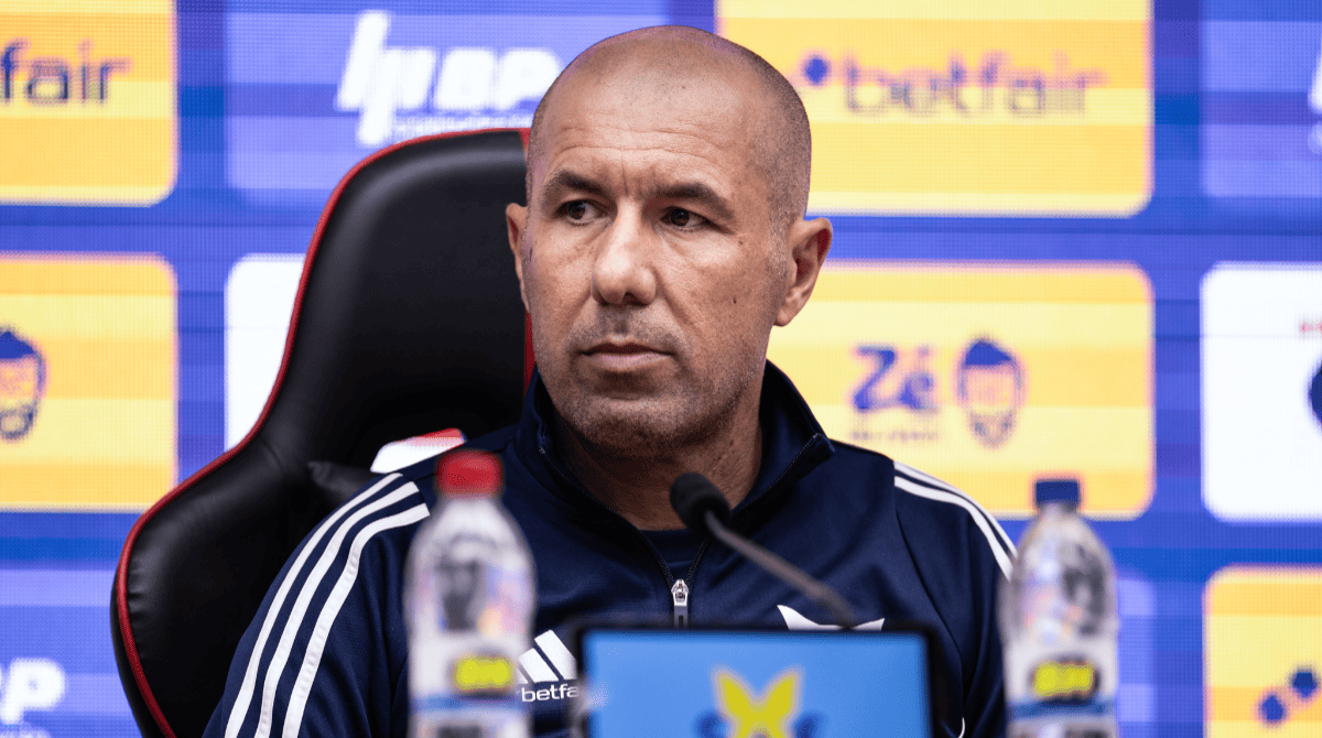 Leonardo Jardim durante coletiva do Cruzeiro, após jogo contra o São Paulo