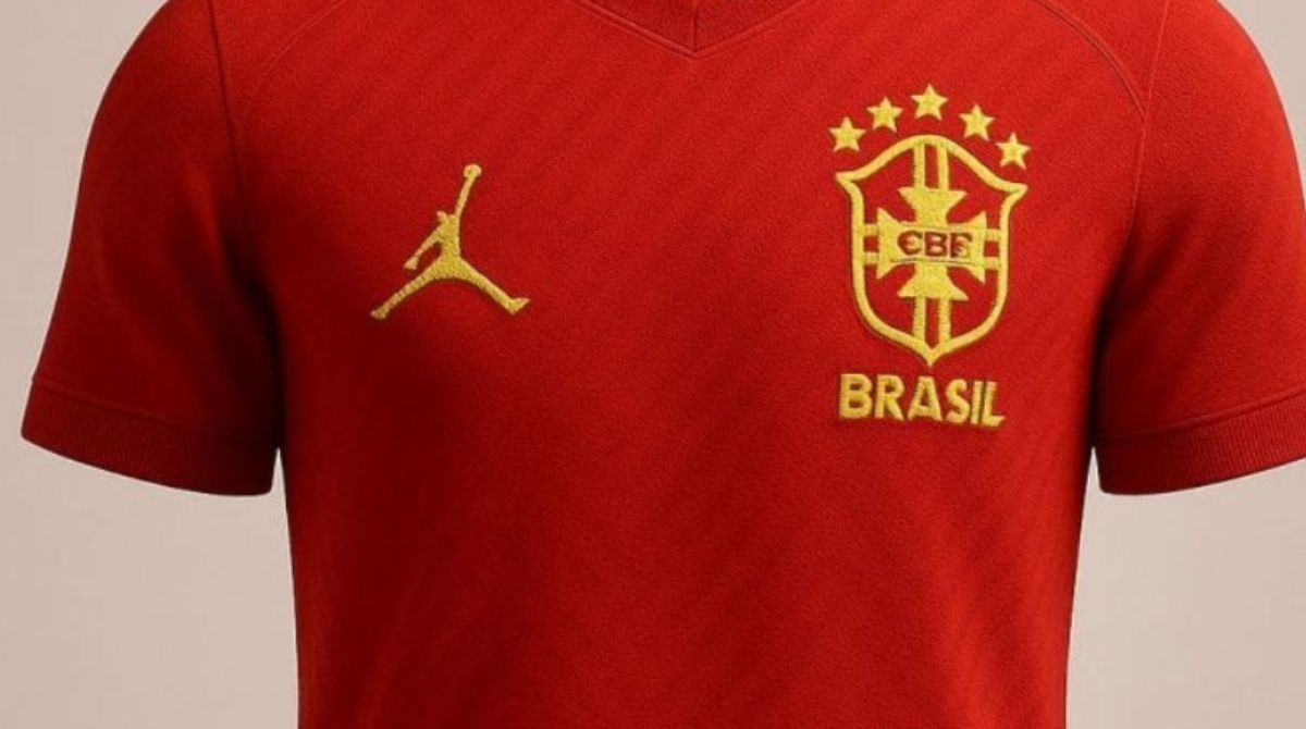 seleção brasileira camisa 2 vermelha