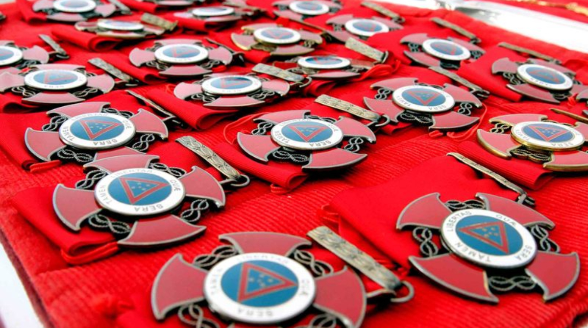 foto das medalhas que serão distribuídas