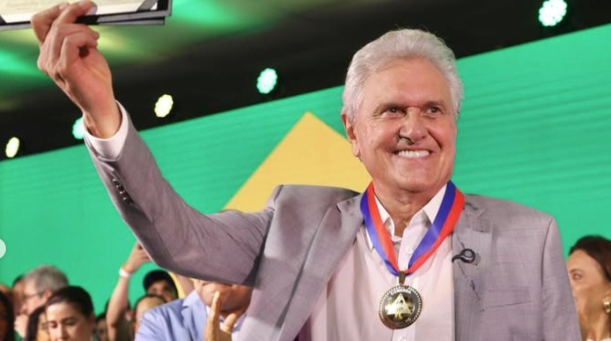 O governador Ronaldo Caiado