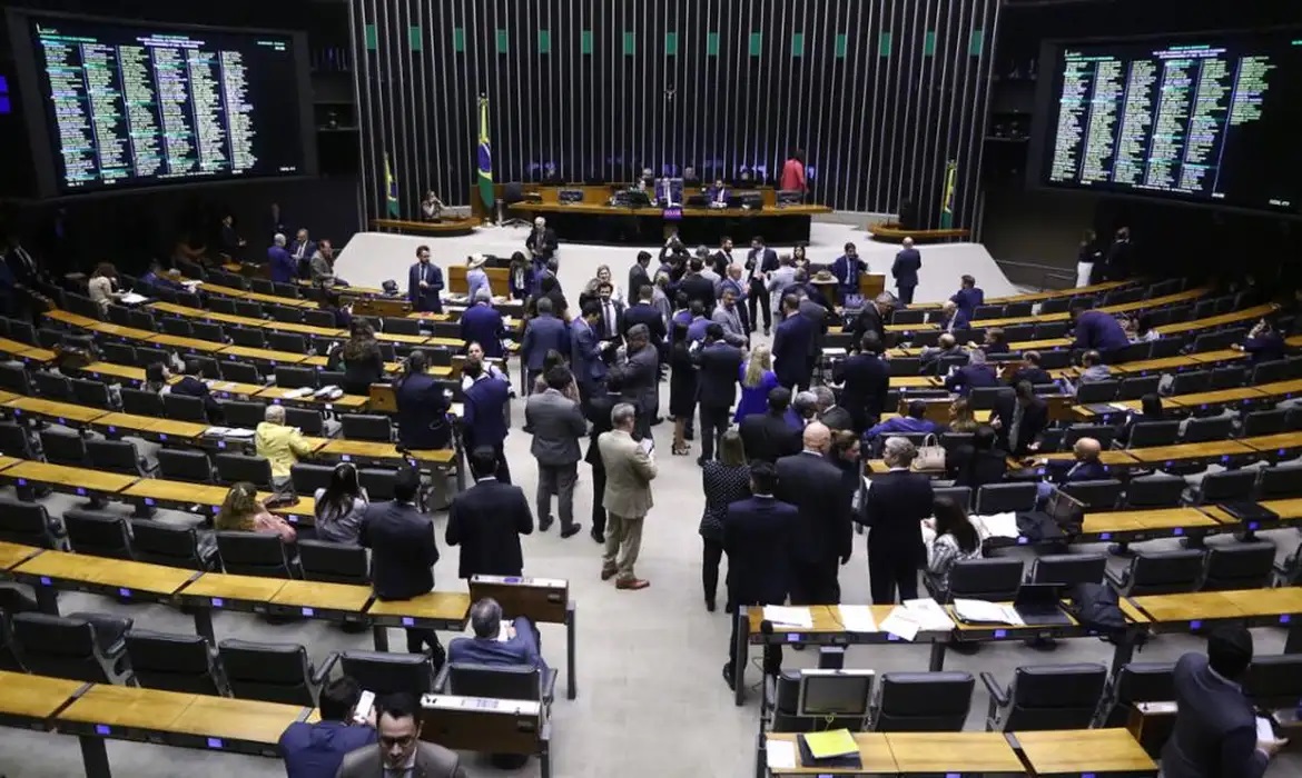 Sessão na Câmara dos Deputados
