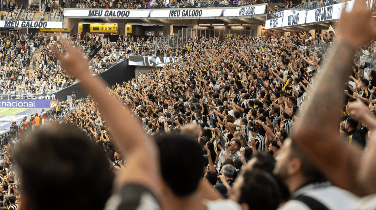 Foto geral da torcida do Atlético na Arena MRV