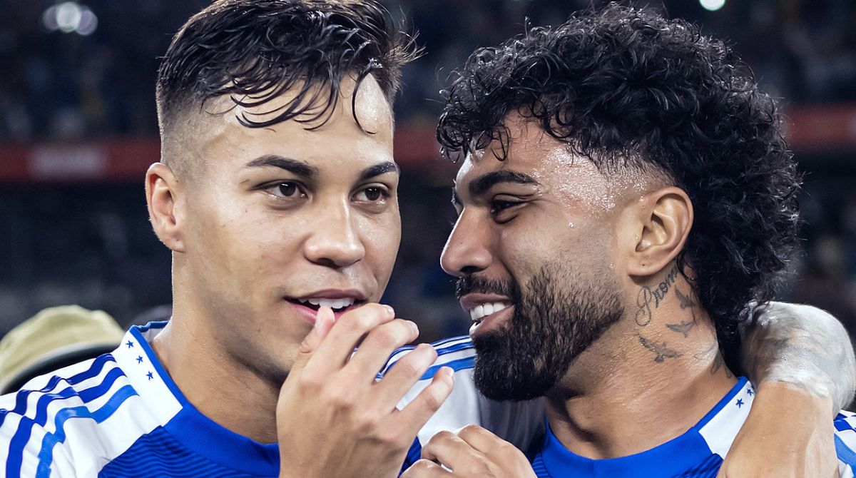 Kaio Jorge e Gabigol, jogadores do Cruzeiro