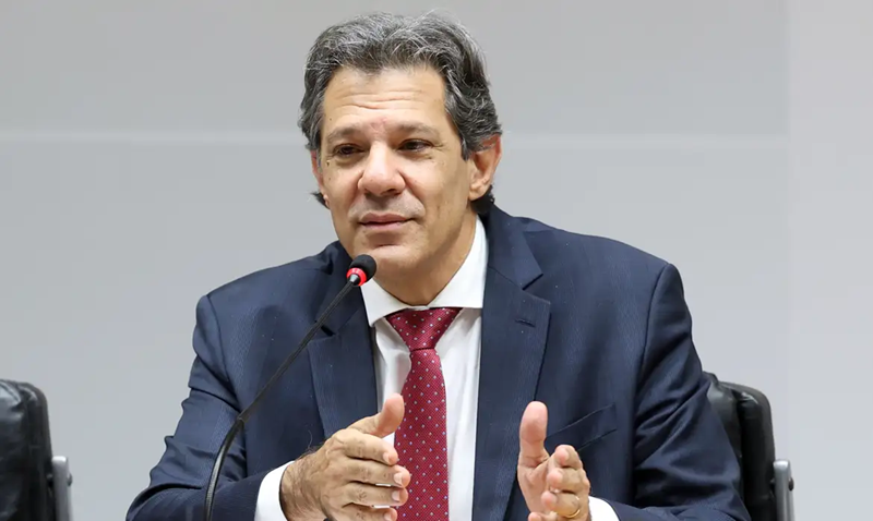 O ministro da Fazenda, Fernando Haddad