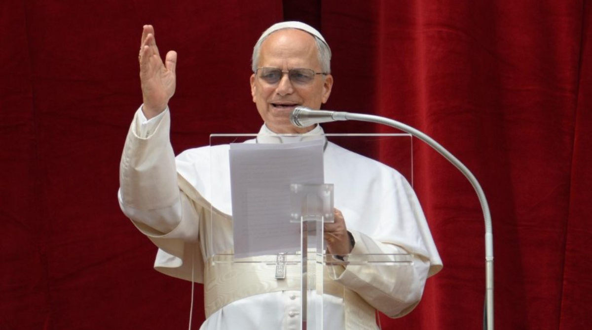 papa leão em missa