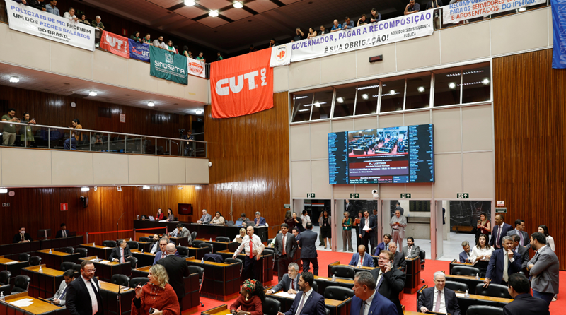 Foto do plenário da Assembleia Legislativa de Minas Gerais