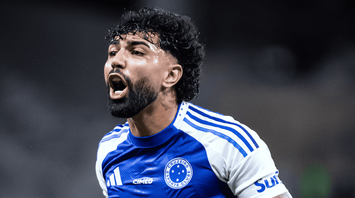 Gabigol, durante jogo do Cruzeiro