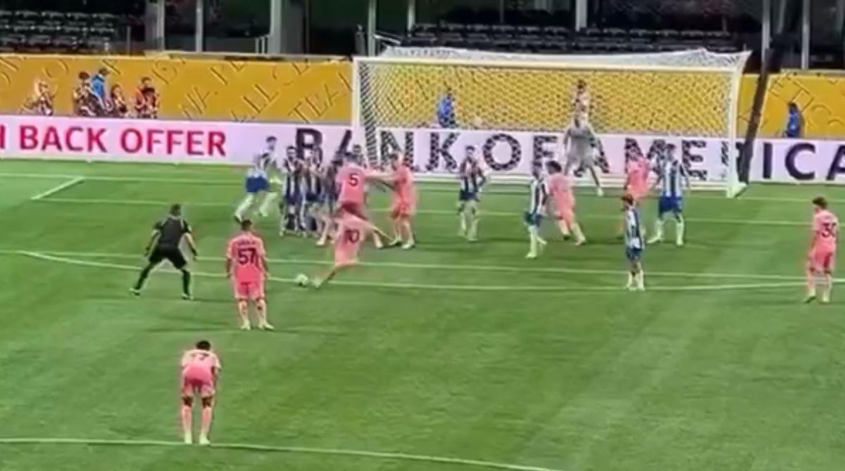 Messi marca de falta e garante a primeira vitória do Inter Miami na Copa do Mundo de Clubes