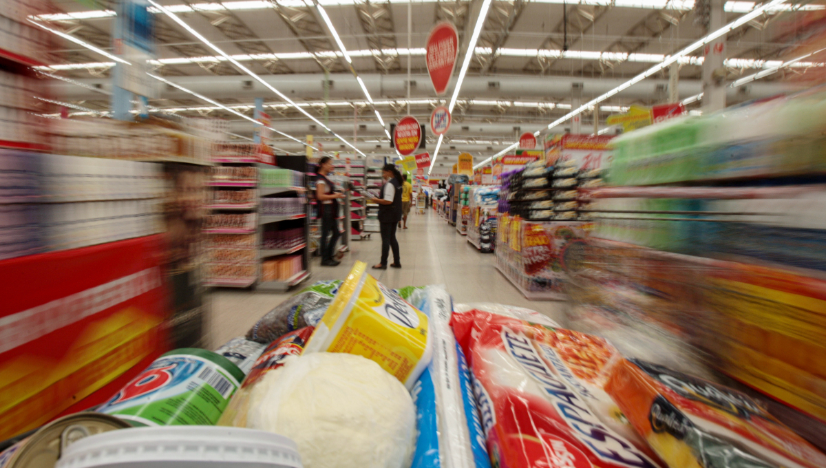 Interior de um Supermercado