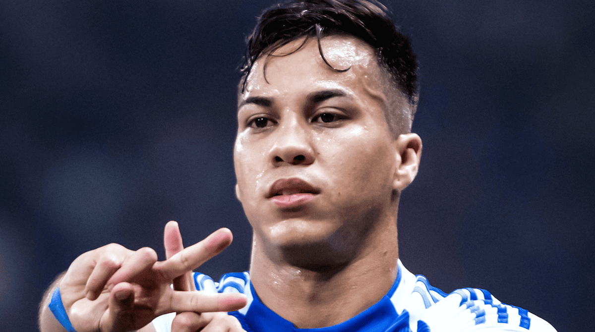 Kaio Jorge faz sua tradicional comemoração após Cruzeiro