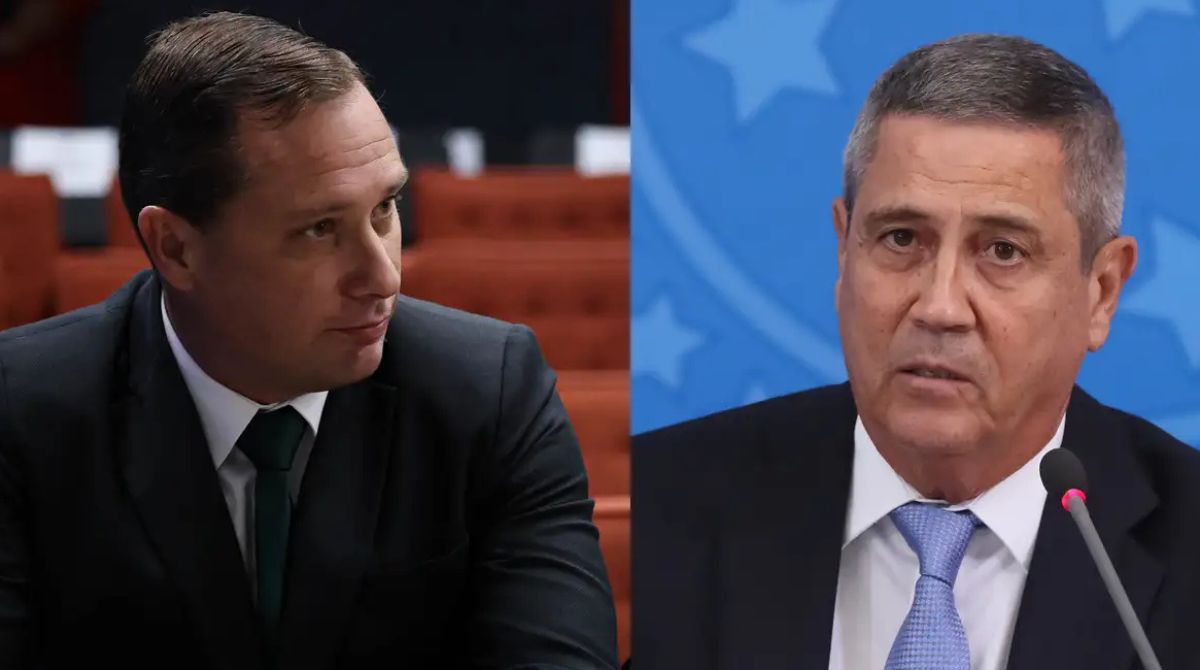 O tenente-coronel Mauro Cid e o general Braga Netto