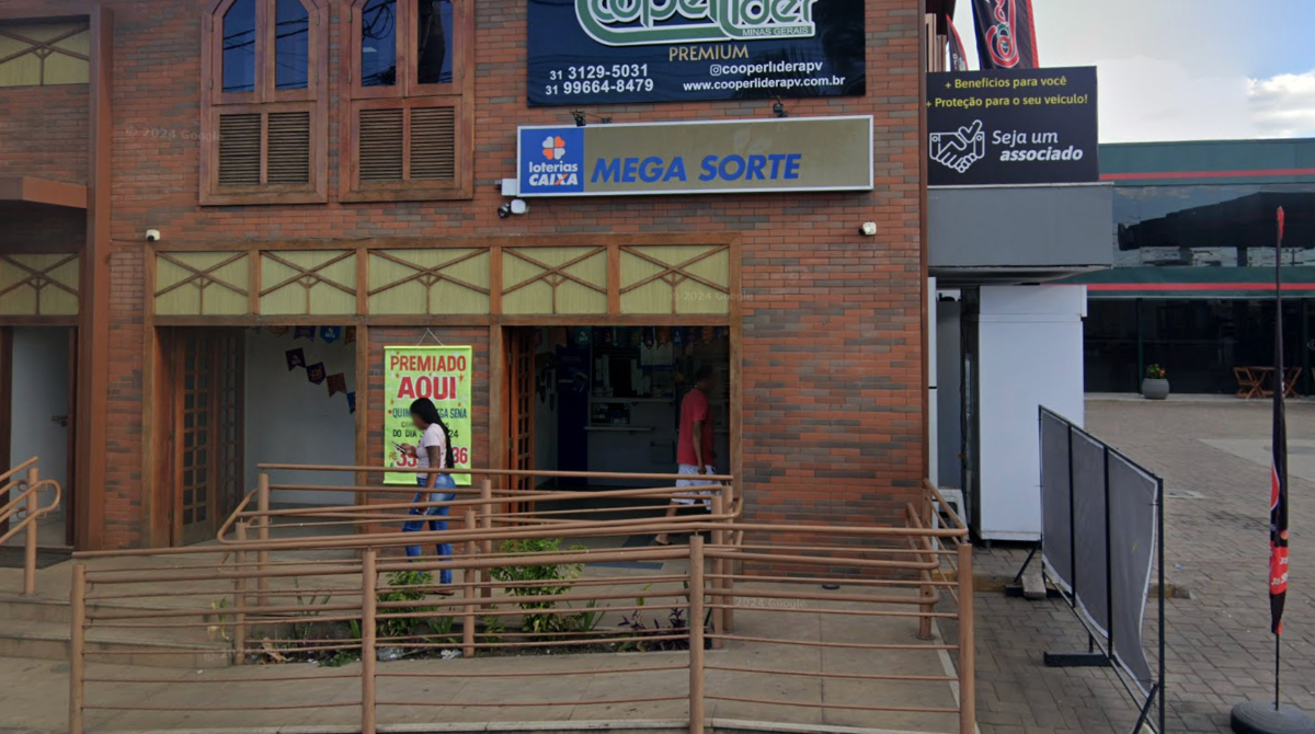 fachada da loteria onde saiu o prêmio