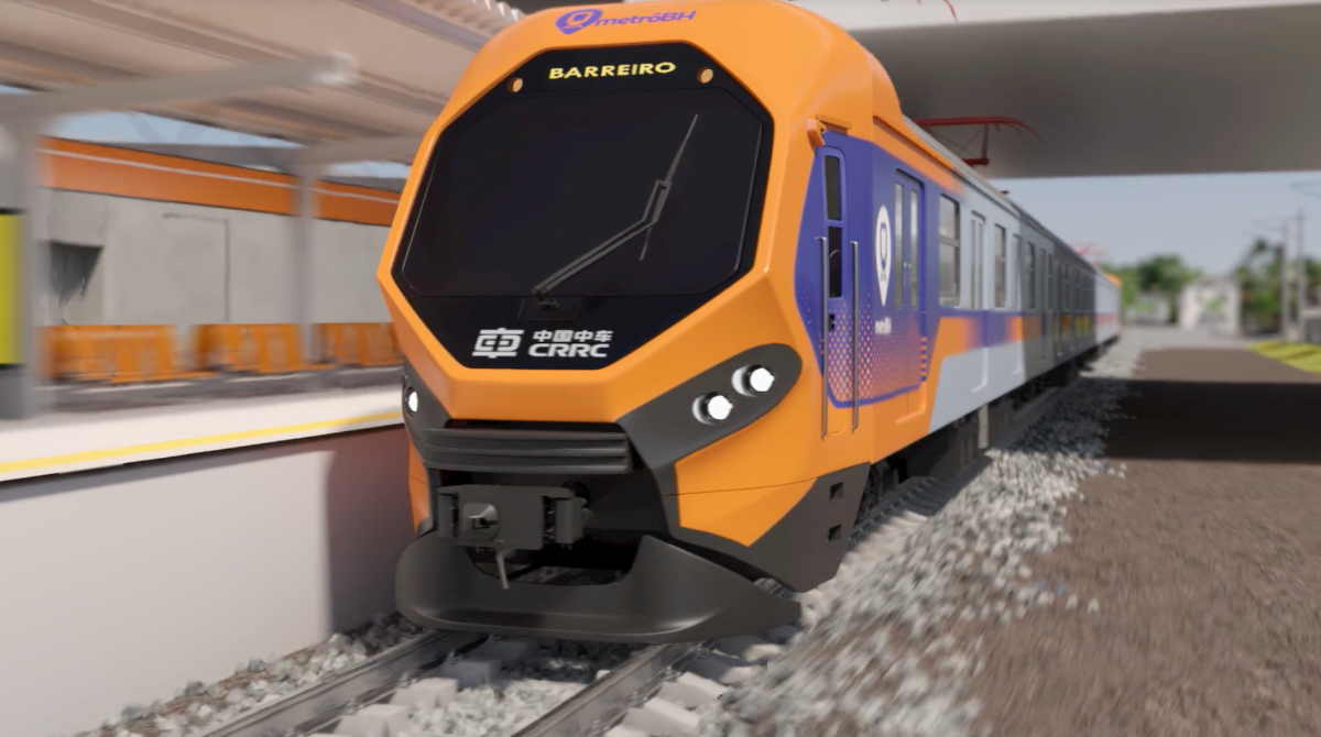 Novos trens no metrô de BH