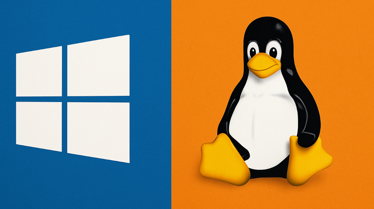 Logos de Windows e Linux