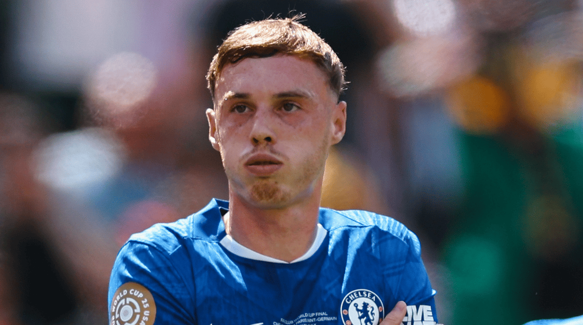 Cole Palmer comemora gol na final do Mundial
