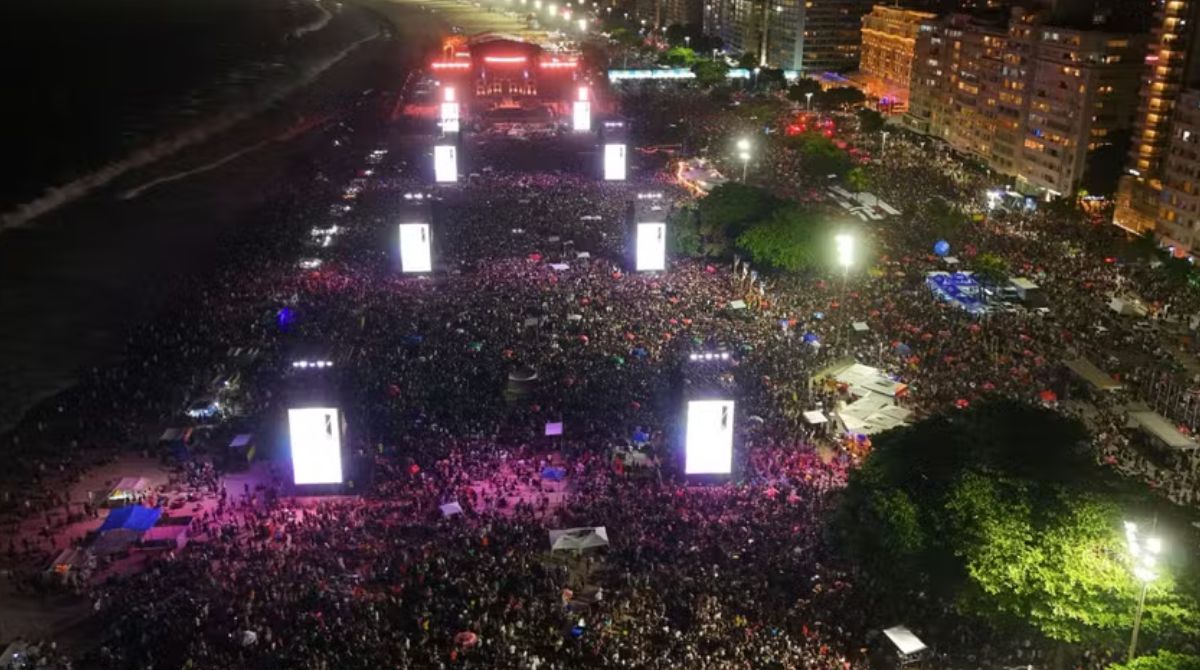 Show de Lady Gaga em Copacabana em maio de 2025