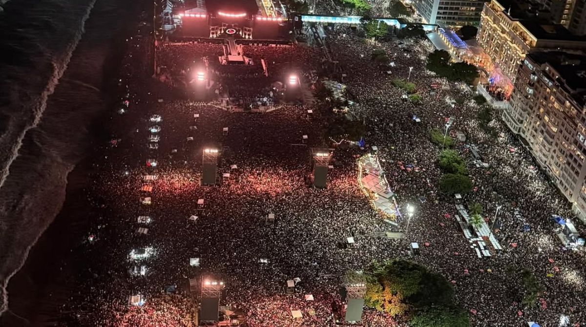 Público show Lady Gaga no Rio