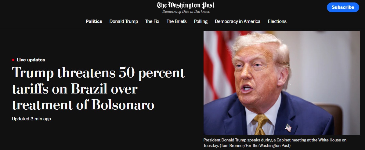repercussão trump
