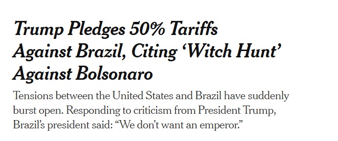 repercussão trump