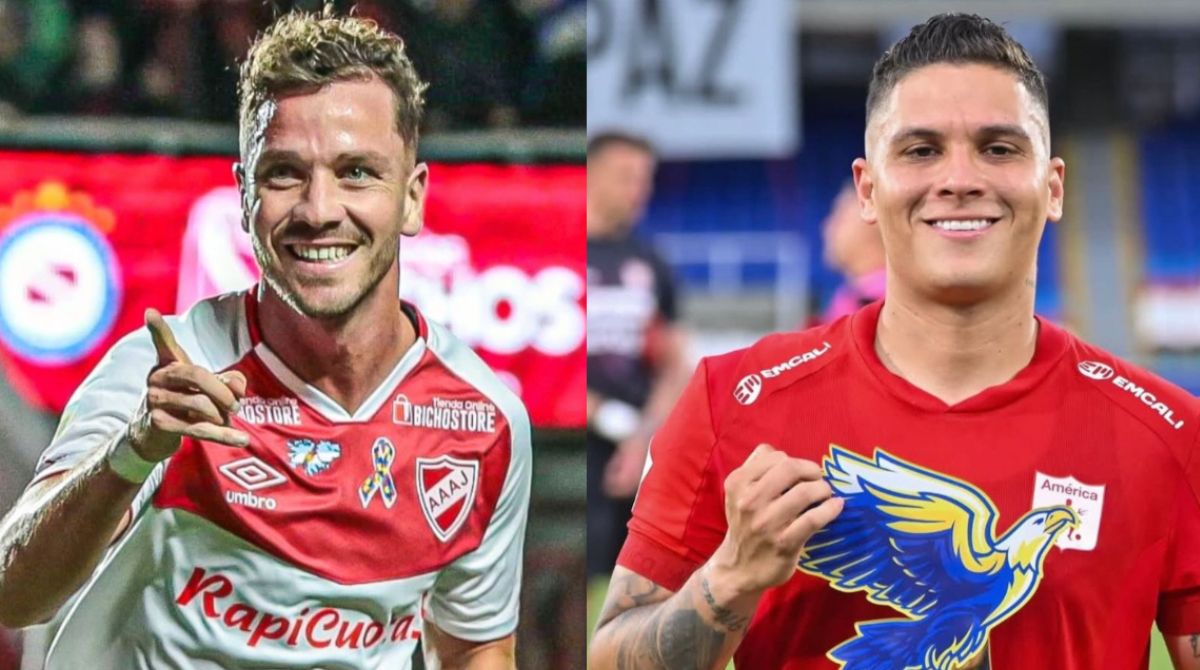 Jogadores Tomás Molina e Juan Quintero
